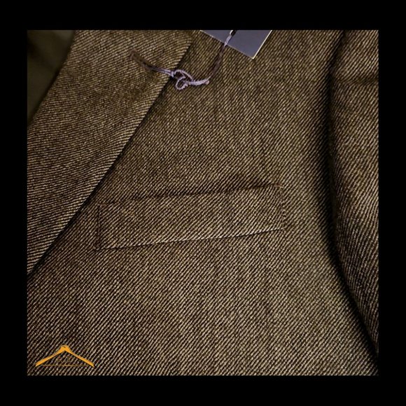 Stafford Sport Coat - 50R, 100% Merino Wool, Black Tweed, NWT - Picture 7 of 14